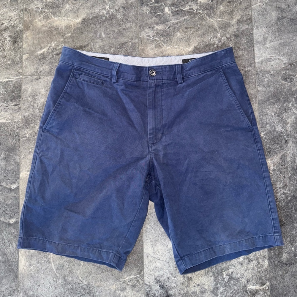 Nordstrom Navy Blue Chino Shorts Size 35W